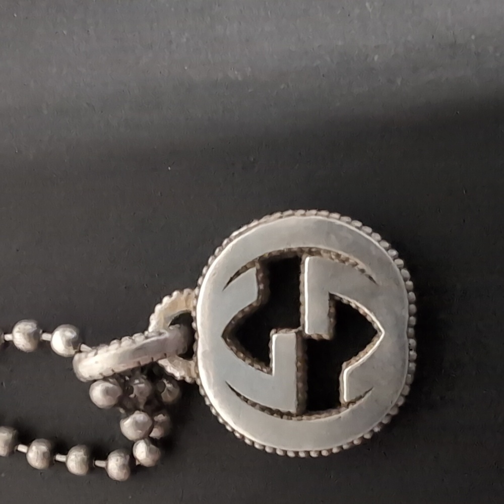 Gucci Silver Pendant Necklace